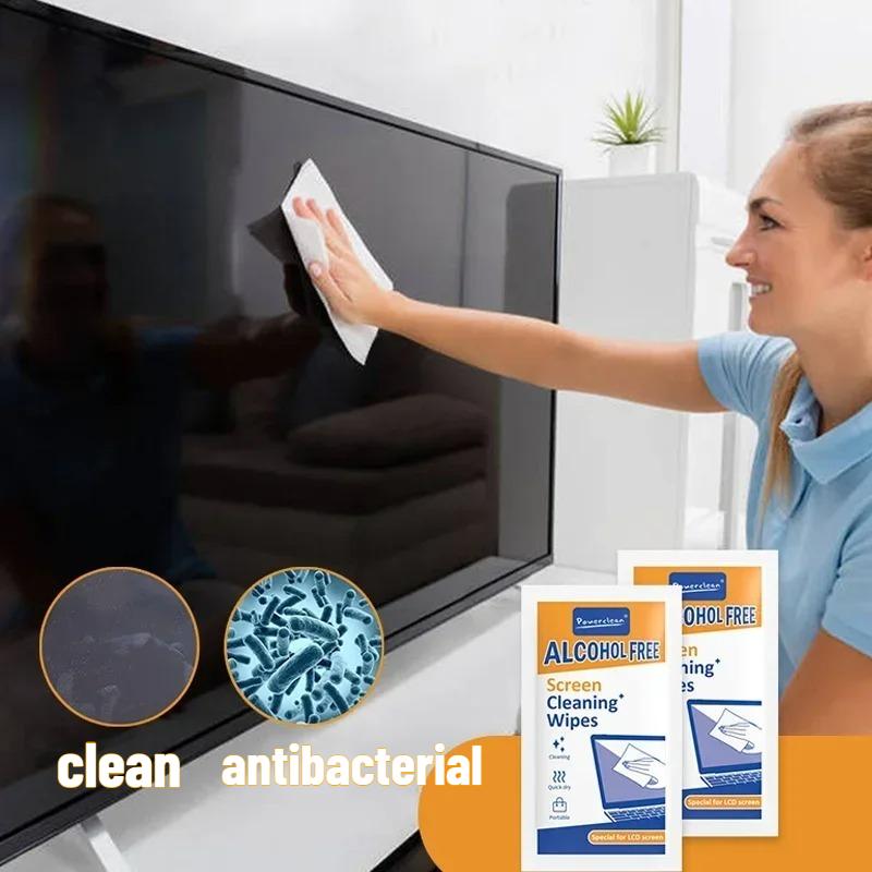 Lenços de Limpeza Descartáveis Portáteis Lenços para Óculos Lenços para Celulares Tablets Laptops Monitores de TV Carros Telas LCD Impecáveis Lenços de Limpeza Universais