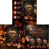 Halloween Pumpkin Candy Bags With Glitter Film For Childrens Trick Or Treat Parties