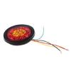 2 Stück LED-Bremslicht für Auto 12V Retro Runde Nebelschlussleuchte 16-LED-Rücklicht für Anhänger