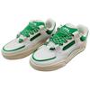 New Anta Slip Resistant Cushioning Abrasion Resistant Low Top Skateboard Shoes Men's White Green 112338040S-1