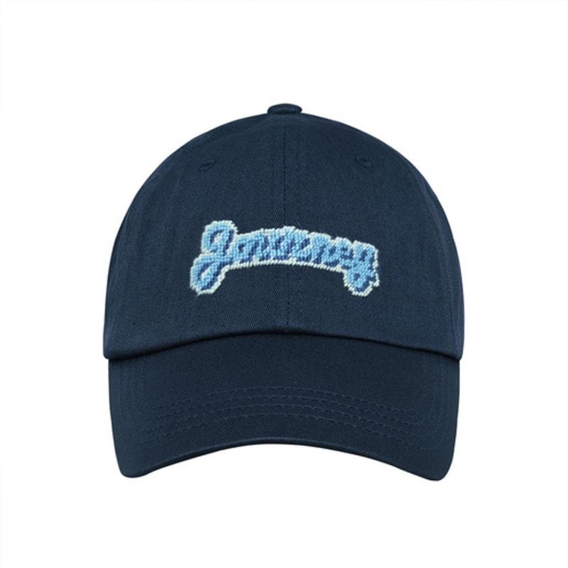 

LOLONG JOURNEY NEEDLEPOINT HAT - NAVY FREE