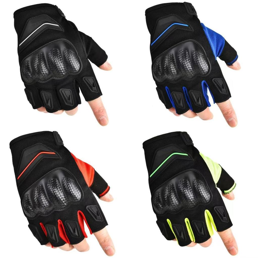 Universal Summer Cycling Gloves Half Finger Anlti Slip Bike Motorcycle Gloves for Women Men Hiking Camping Accessories