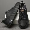 Italienskt märke herrskor i läder för utomhuspendling Högkvalitativa nya herrskor Oxford Mångsidiga vinterbomullsskor