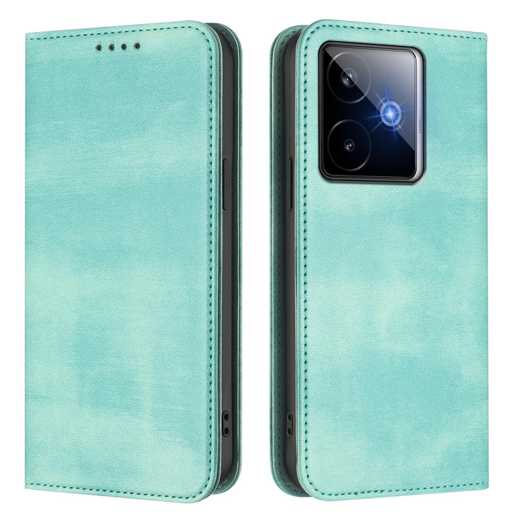 Dla Realme GT7 Pro Racing 5G Etui Portfelowe Tekstura Retro Blokowanie RFID Skórzany Pokrowiec na Telefon