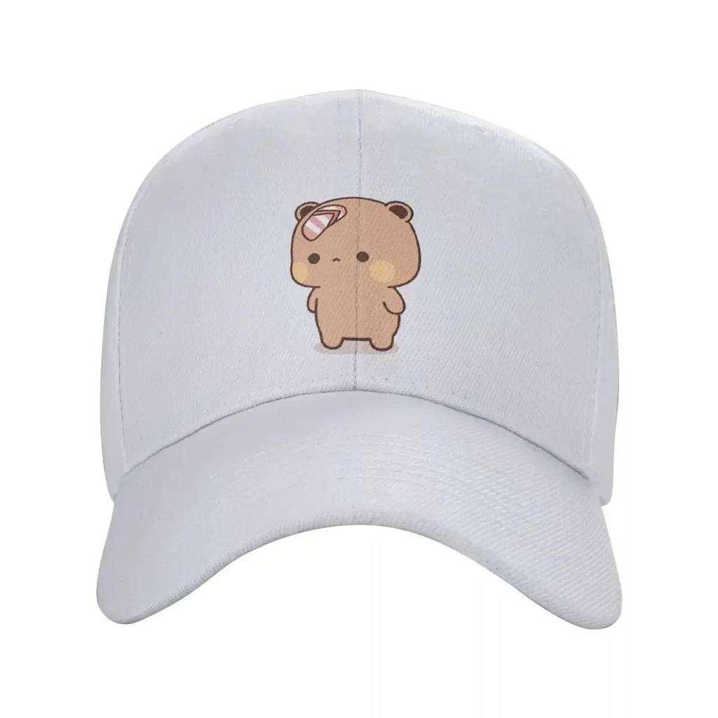 Cute Bubu Was Threw Flipflops Baseball Caps Unisex Women Trucker Hat Panda Bear Hats Breathable Polyester Sun Caps Washable Hats