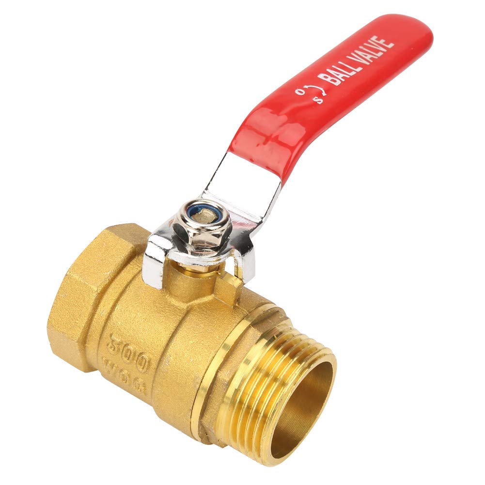 

Brass Valve Heavy Duty Male and Female Thread Valve 1 Inch BSPDN25 Water Pipe Valve Red Handle Replacement 25a Ball Valve