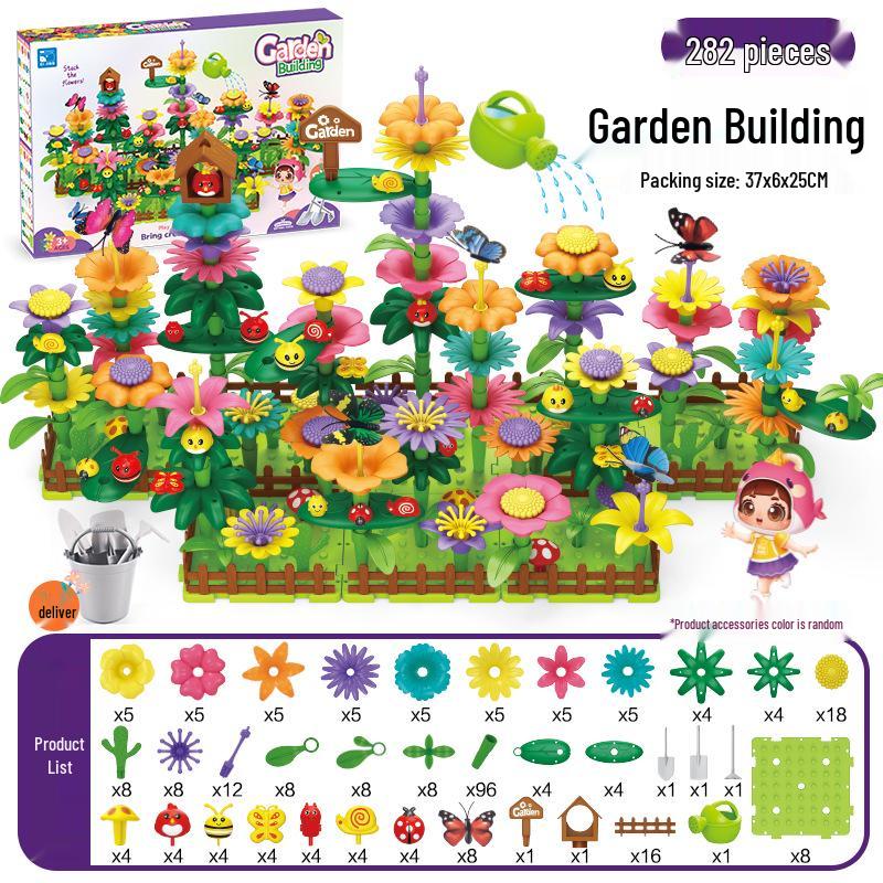 Interlocking DIY Garden Building Blocks - Free Shipping Children's Assembly Toy