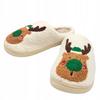 Women's Christmas Slippers Warm Home Slippers With Reindeer Size 37-38