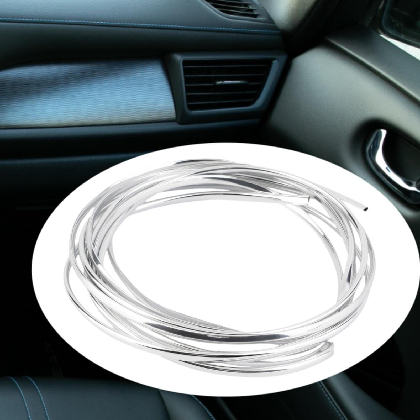 

Car Air Conditioner Outlet Decoration Strip 236.22inch Silver High Reliability Premium DIY Install