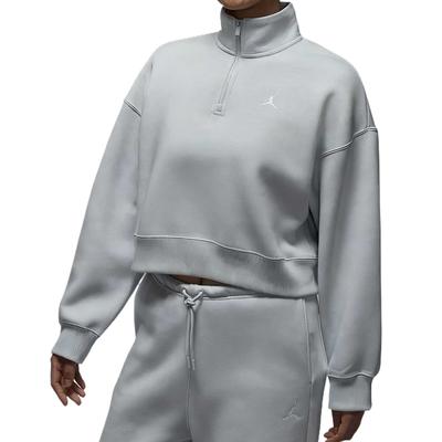 Brooklyn Fleece Comfortable Solid Color Skin-Friendly Sweatshirt Women Tops White Platinum IH2392-043