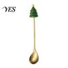 Rust Resistant Flatware Christmas Fork/Spoon, Durable Stainless Steel, with Cute 3D Doll Spoons Decor Utensil, for Festive Home Restaurant Steel Spoon