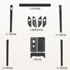 For AITO M7 2024 Anti-scratch Suede Central Control Gear Sticker Decorative Protective Film Door Trim Interior Accessories