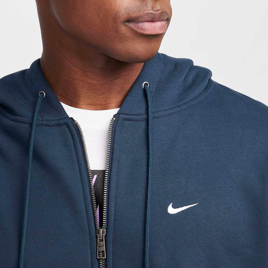 Nike Solo Swoosh Embroidered Comfortable Casual Hoodie Men hoodies Deep-Sea-Blue FZ1165-478