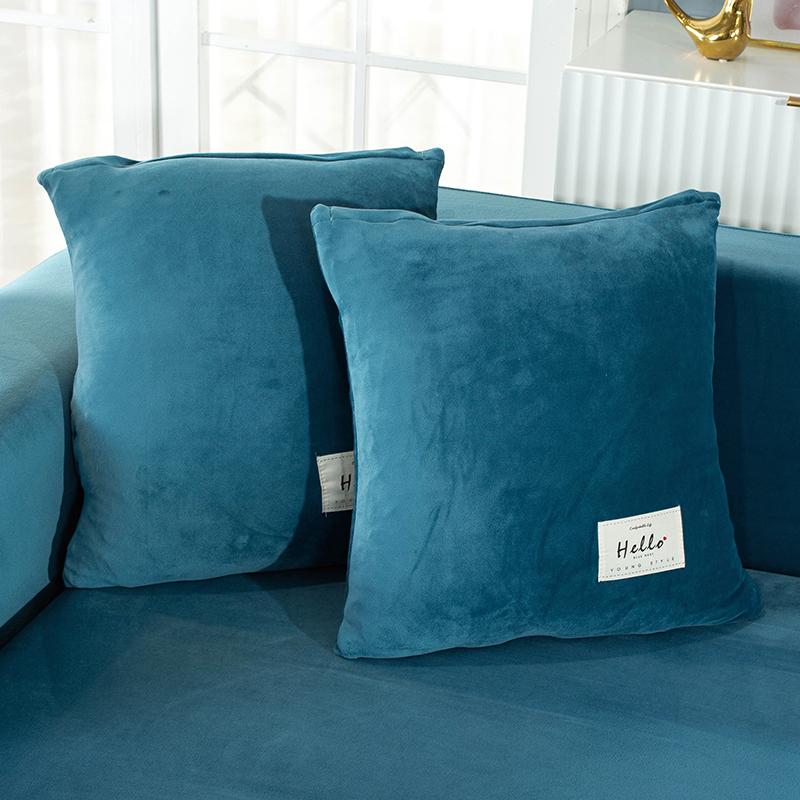 Samt Stoff Kissenbezug Warmer Kissenbezug Sofa Überwurf Kissen Wohnzimmer Sofa Couch Sitz Dekoration Kissenbezug 45X45cm