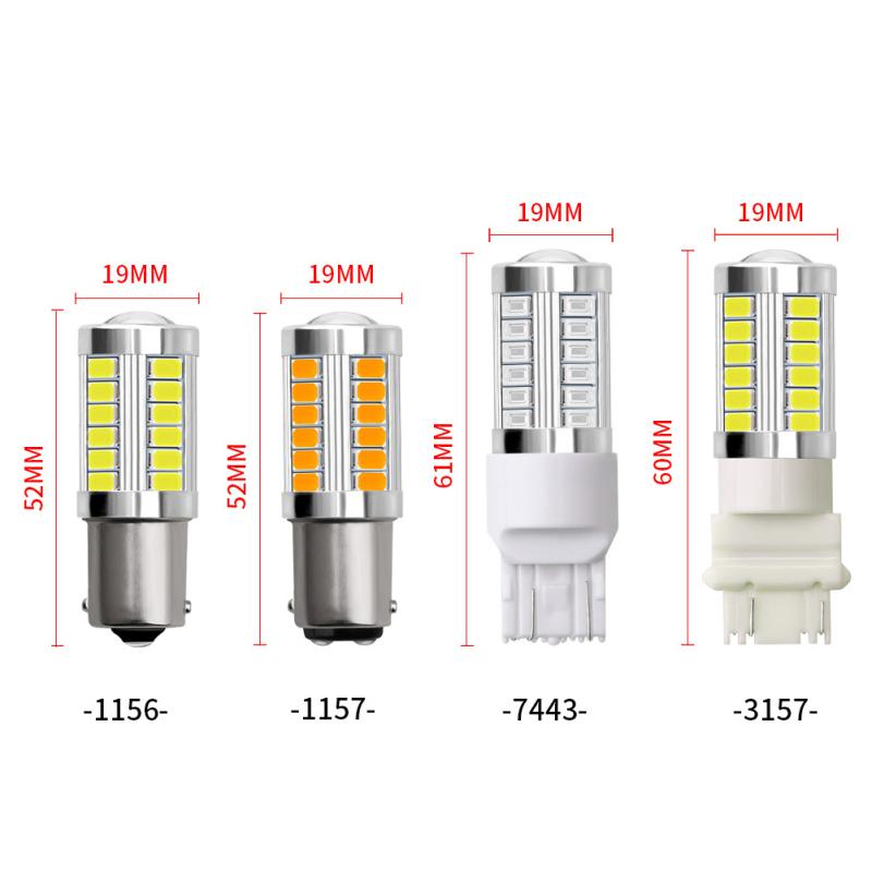 LED 1156 1157 5730 5630 33SMD Car Tail Bulb Brake Lights Auto Reverse Lamp Daytime Running Light