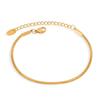 18K Gold Titanium Steel Versatile Bracelet for Women - Non-fading, Sweet Girl Chain