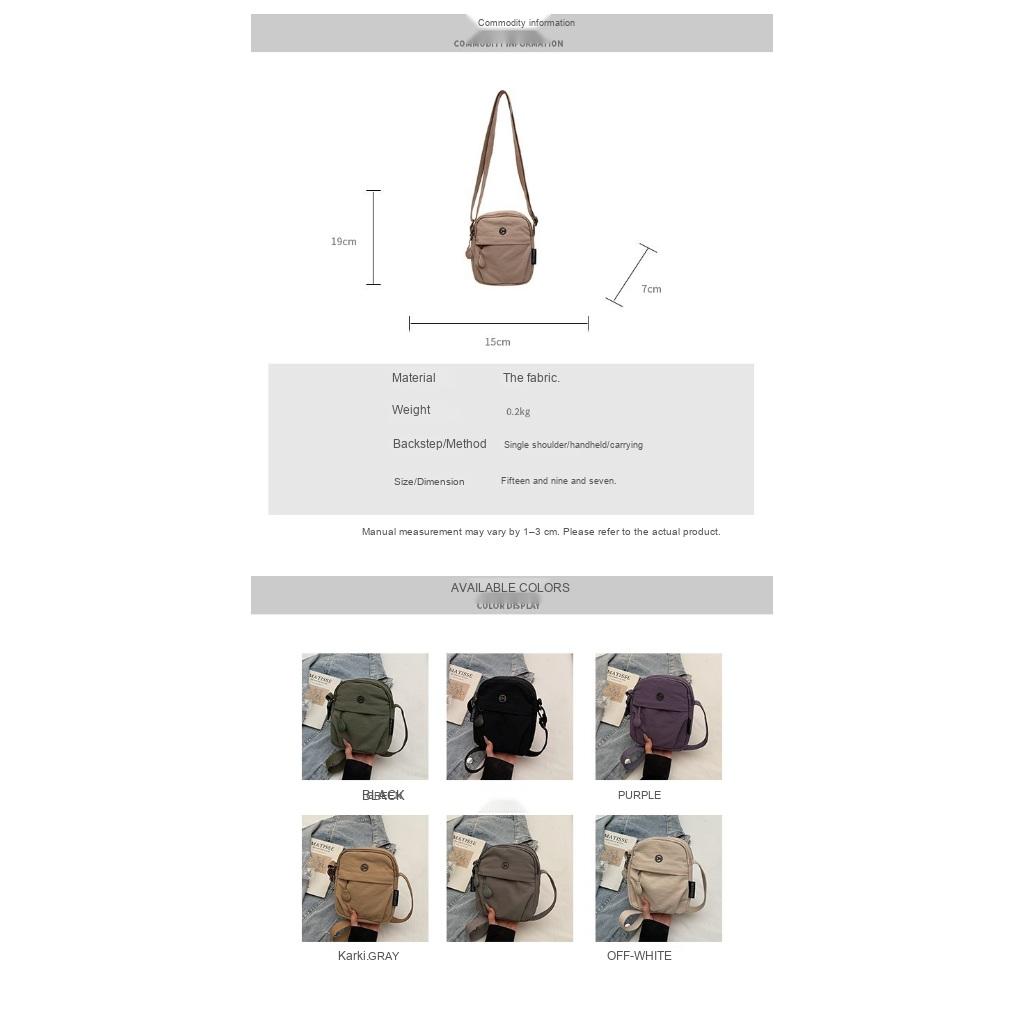 Xeie Thuk Crossbody Bag Women Nylon Multi Compartment Adjustable Strap Daily Commute