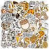 50 Leopard Print Stickers Black And White Cream Spots Leopard Print Aesthetic Graffiti Creative Diy Guitar