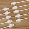 60 Stück Doppelseitige Wattestäbchen zur Make-up-Entfernung, Bio-Wattestäbchen mit Spitze, Papierwattestäbchen für Haustiere und Kosmetik