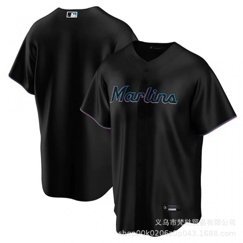 Miami Marlins MLB Baseball Jersey Chisholm Jr 2 Unisex Short Sleeve Cotton V-Neck Sport Fan Apparel