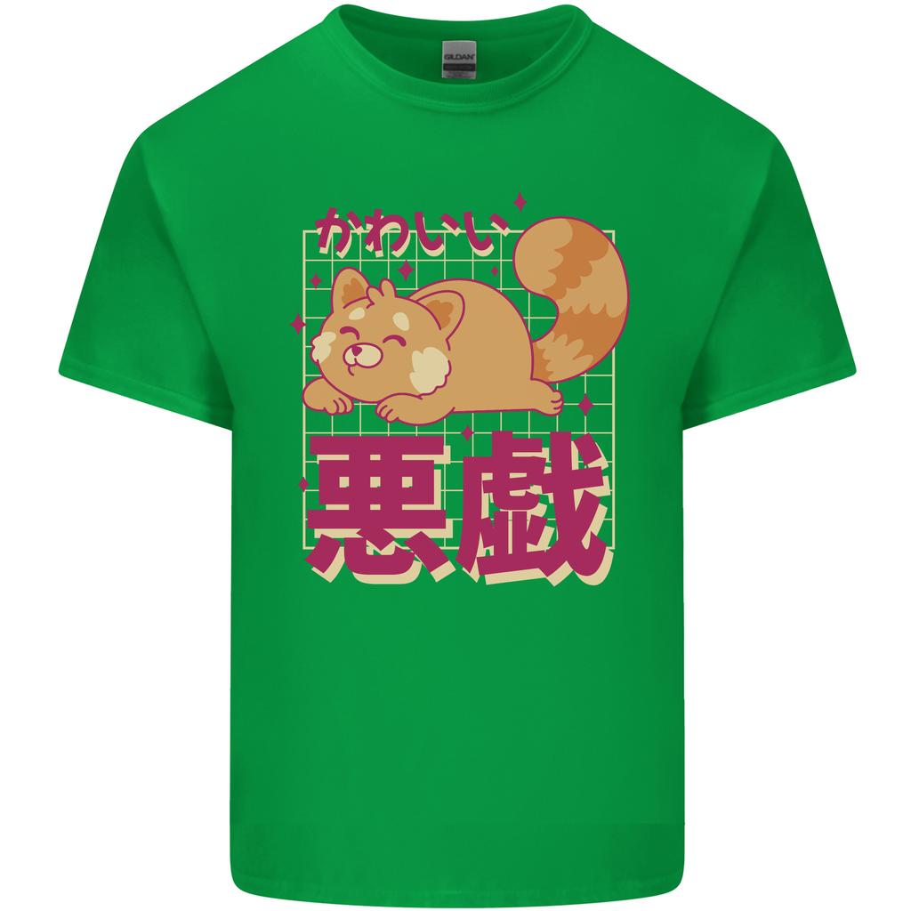 Kawaii Red Panda Japanese Cute Unisexs Light Cotton TShirt