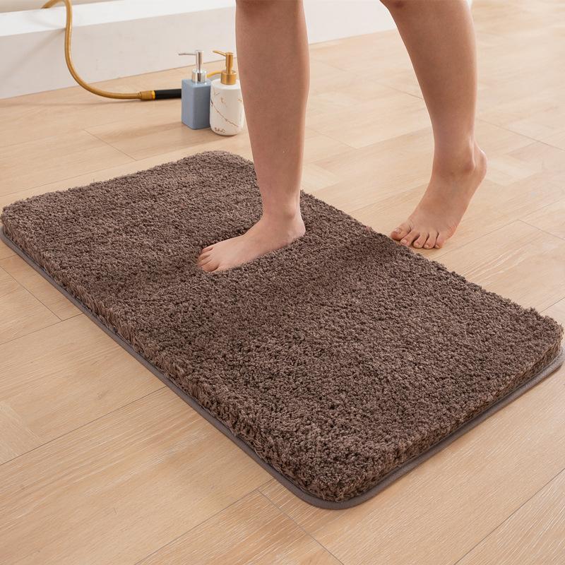 Thickened Velvet Carpet Kitchen Bathroom Absorbent Non-slip Mat