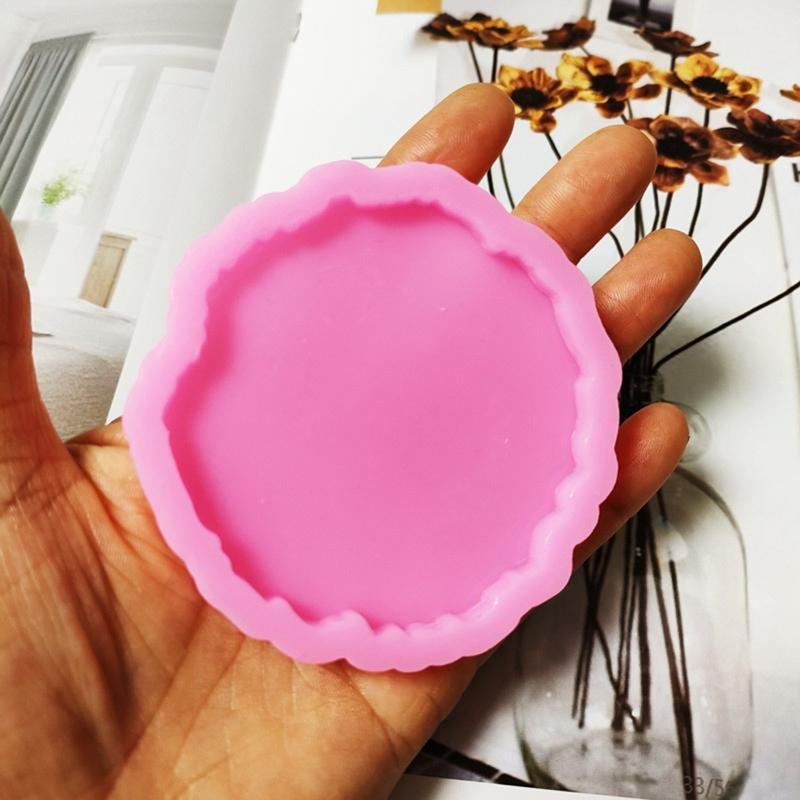 Matrițe pentru pahare Matriță neregulată din silicon pentru turnare cu rășină epoxidică Matriță pentru realizarea de obiecte decorative din rășină pentru masă de acasă, birou