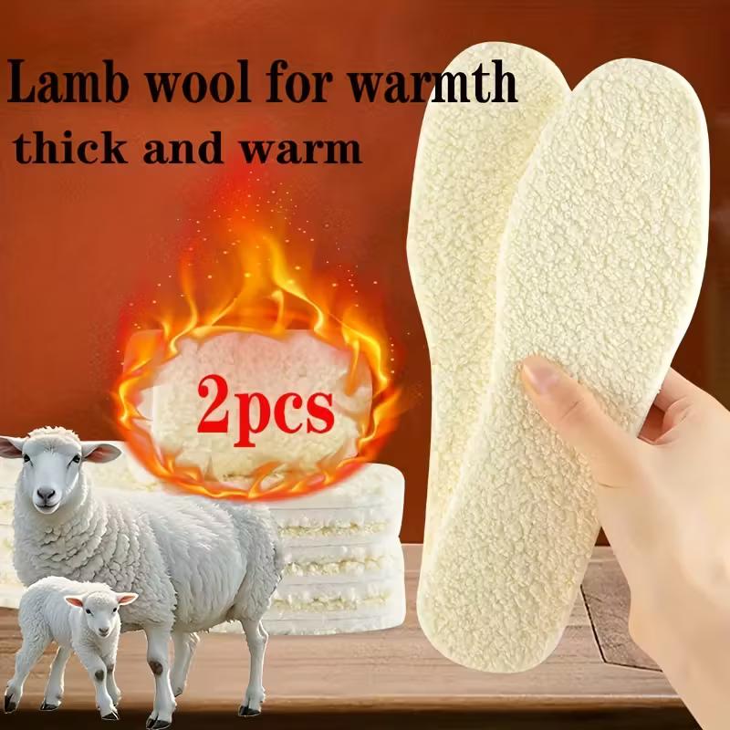 Téli Melegség & Hővédő Talpbetétek - Vastagított Bárányszőr & Polár Bélés, Légáteresztő & Szagszabályozó, Uniszex Férfiaknak & Nőknek, Téli Talpbetétek
