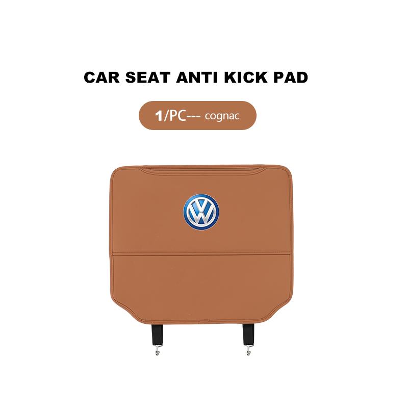 Leather Car Seat Backrest Protection Anti-kick Mat Accessories For Volkswagen VW Scirocco Passat Polo B5 B6 B7 CC Tiguan Sharan Wj0