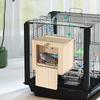 Bird Nesting Box Bird House Nesting Box Acrylic Transparent Wooden House Nesting For Budgie Lovebirds Cockatiel Parrots Mating