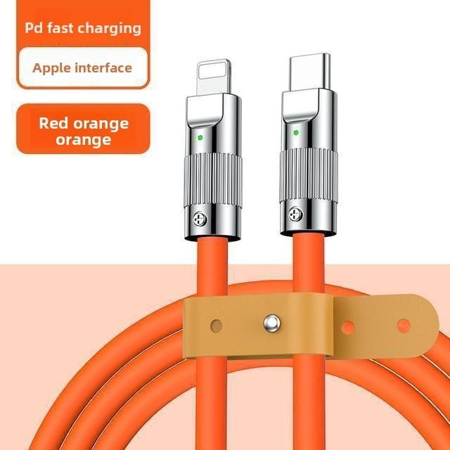 Iphone 13 Data Cable Fast Charging With Durable Silicone For Apple Devices 1m