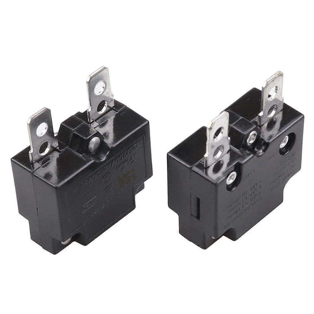 2Pcs Thermal Circuit Breaker 15Amp Thermal Overload Protector L2 Series 125-250V