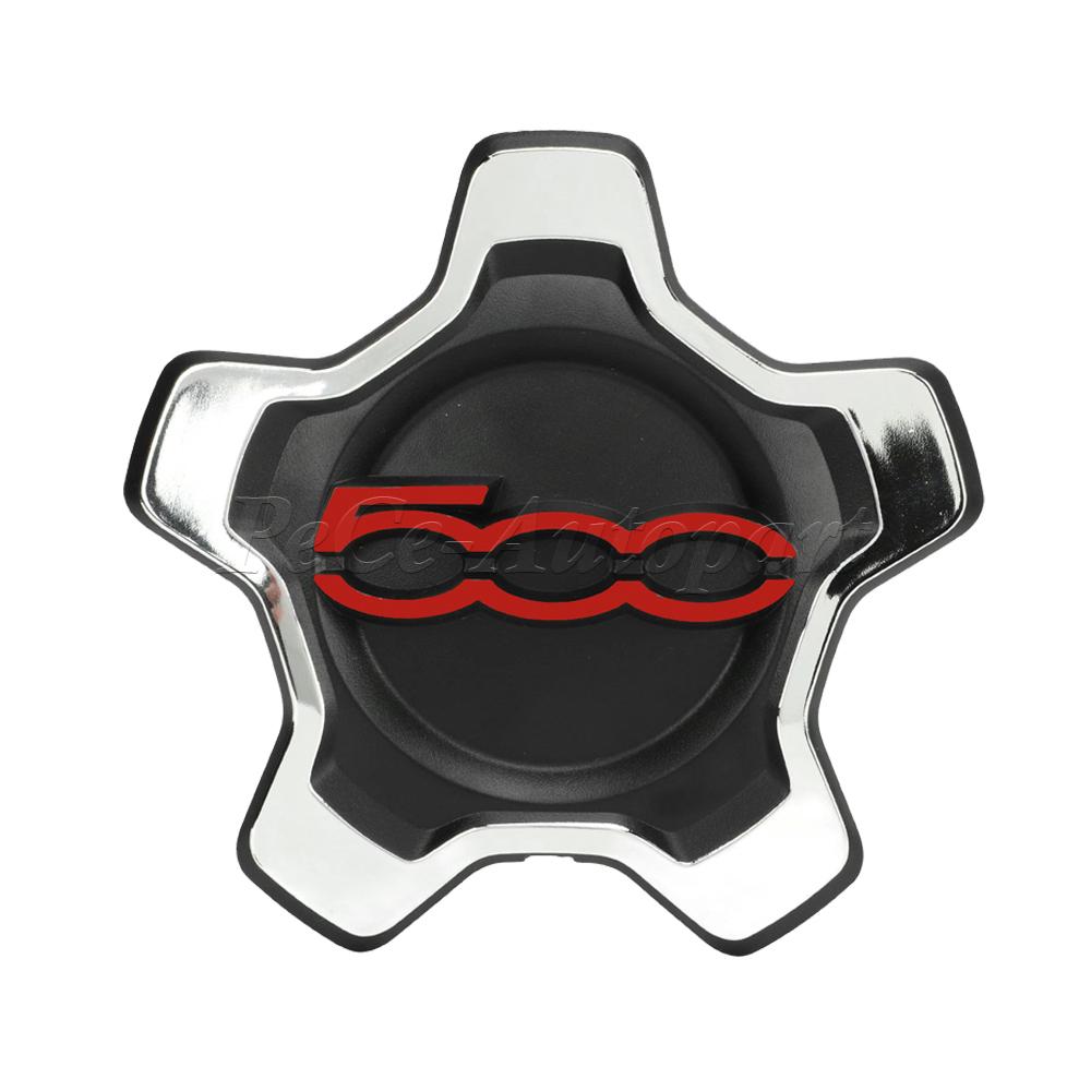 735626311 For 16 Inch Hubcap Cupping For Fiat 500x 735626312 Wheels Centre Hub Caps Set Dust Cover Wheel Hub Silver/Black/Red