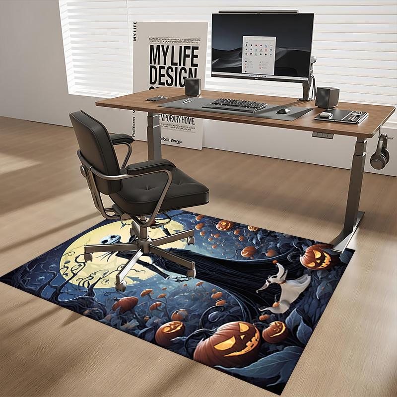 1pc Nightmare Before Christmas Carpet for Playroom Bedroom Living Room Sofa Home Decor,Game Area Rug Non-slip Floor Mat. D7280147