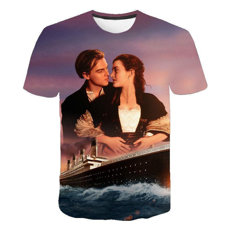 Titanic Movie 3D Printed T-Shirts Men Women Casual Fashion Streetwear Oversized Short Sleeve T Shirt Male Tees Tops Man Clothing