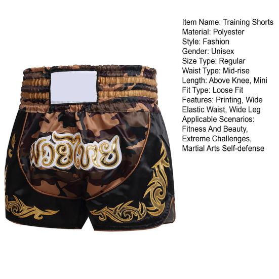 Muay Thai Boxshorts Kinder Erwachsene Damen Herren Training Kampf Kickboxen Hosen