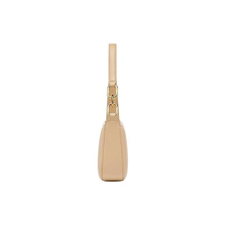 MCM Mode Travia Gold Logo Hardware Lambskin Mini Shoulder Bag Women bags Beige MWSCALD02IW001