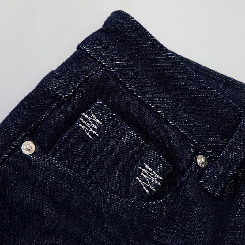 RAIN.CUN Women's Fleece-Lined High-Waist Straight Denim Jeans