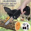 Mini Portable Electric Pruning Saw Rechargeable Electric Saws with 2x Lithium Battery Charger Woodworking Garden Logging 24V