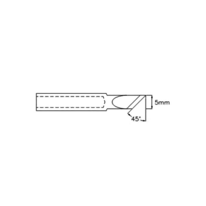 Panne de fer à souder - VTSG - 5 mm - Pointe lame 45° - Compatible avec plusieurs modèles