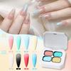 1Pcs 9-Color Solid Pat Glue Nail Polish Nail Oil Glue Flash Crushing Diamond Glue Durable Nail Art Creation Decoration Tool Diy