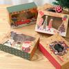 Christmas Candy Box Dessert Box Cake Box Window Cookie Box Gingerbread Box Merry Christmas Decoration for Home 2025 Navidad