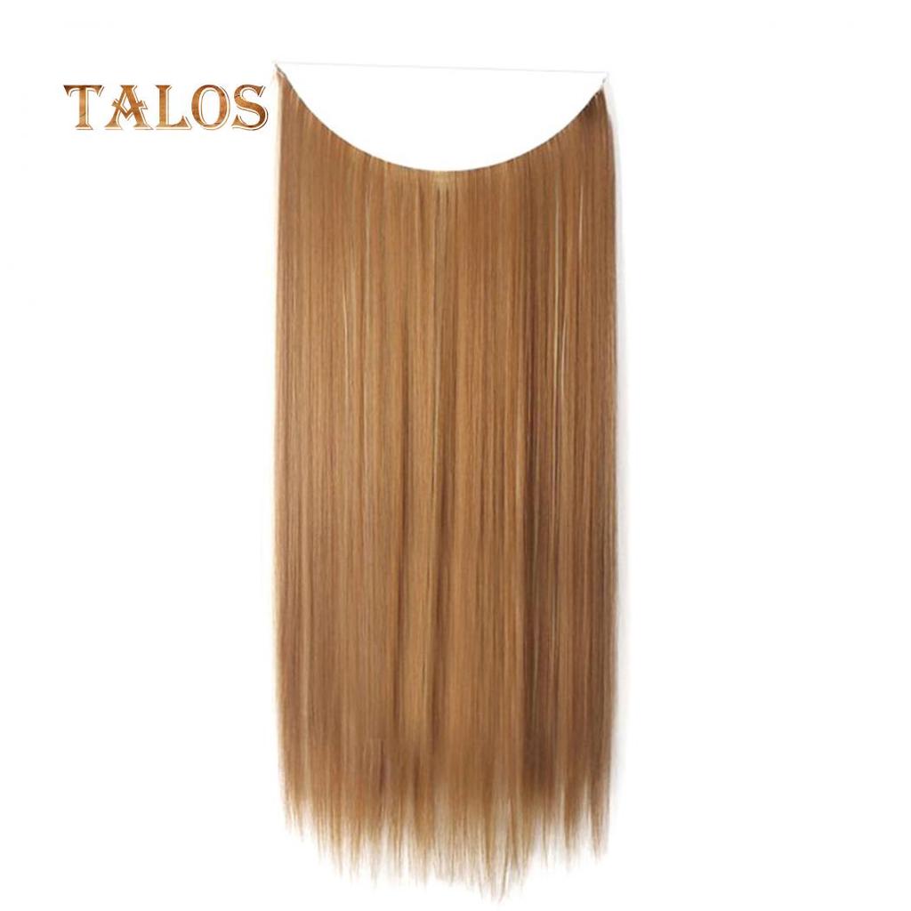 TBH Women Long Straight Curly Wig Full Head Hairpiece Clip Hair Extensions