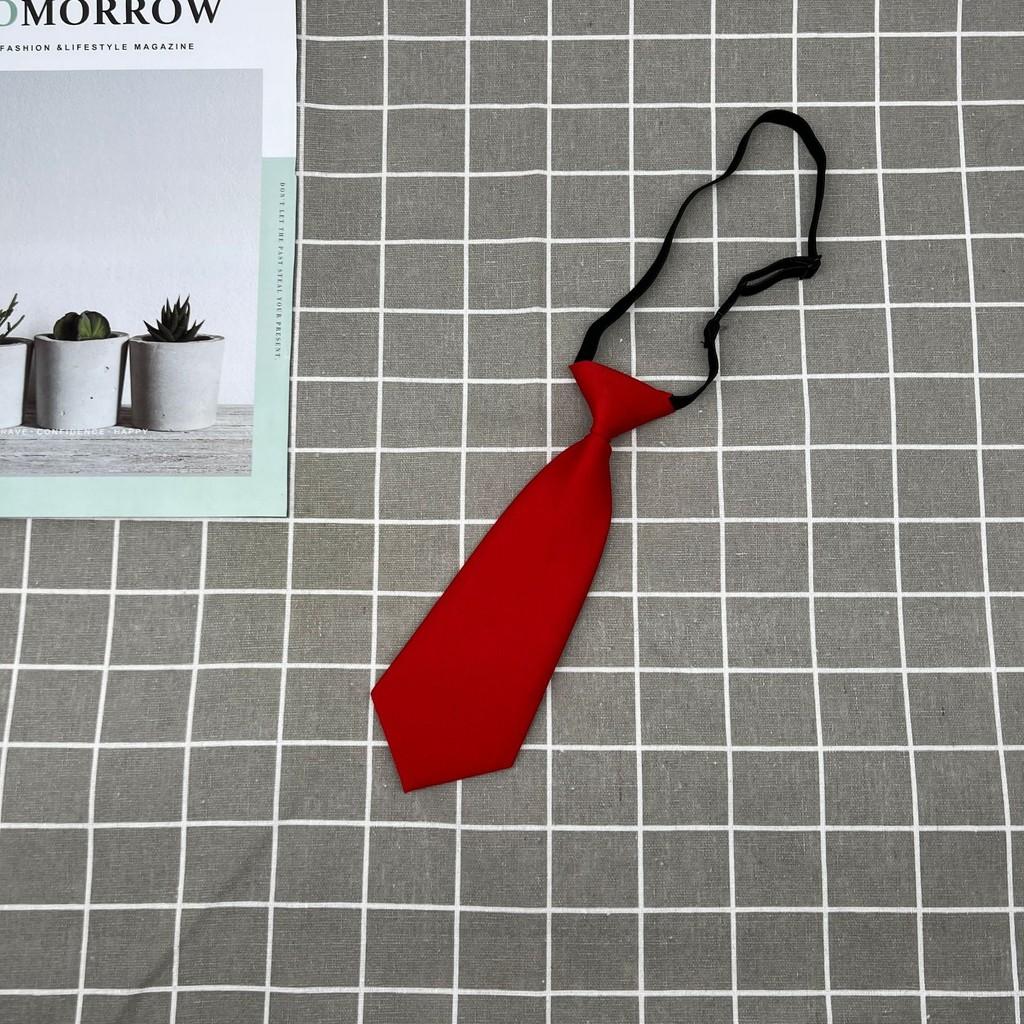 

Student Tie Childrens Uniform Solid Color Neckties Clothing Decoration Fashion