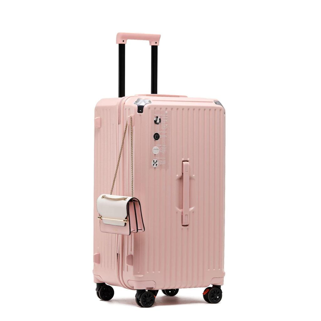 28-inch Women's Multifunctional Travel Suitcase with Charging Port and Large Capacity