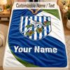 Coperta di FlanellaWest Bromwich Albion FC Testo Nome Personalizzato Coperta Morbida Calda Personalizzata Decorazione per la Casa Regalo