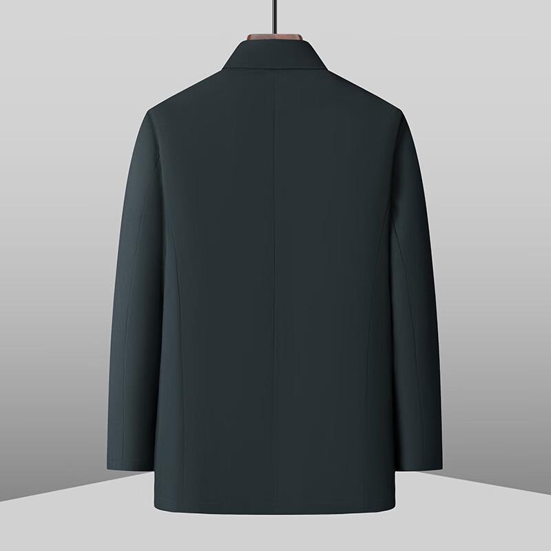 Men's Plus Size Mid-Length Lapel Windbreaker