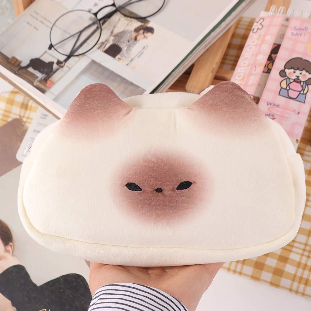 Roast Bread Pencil Bag Blusher Cat Storage Bag Creative Stationery Bag Office