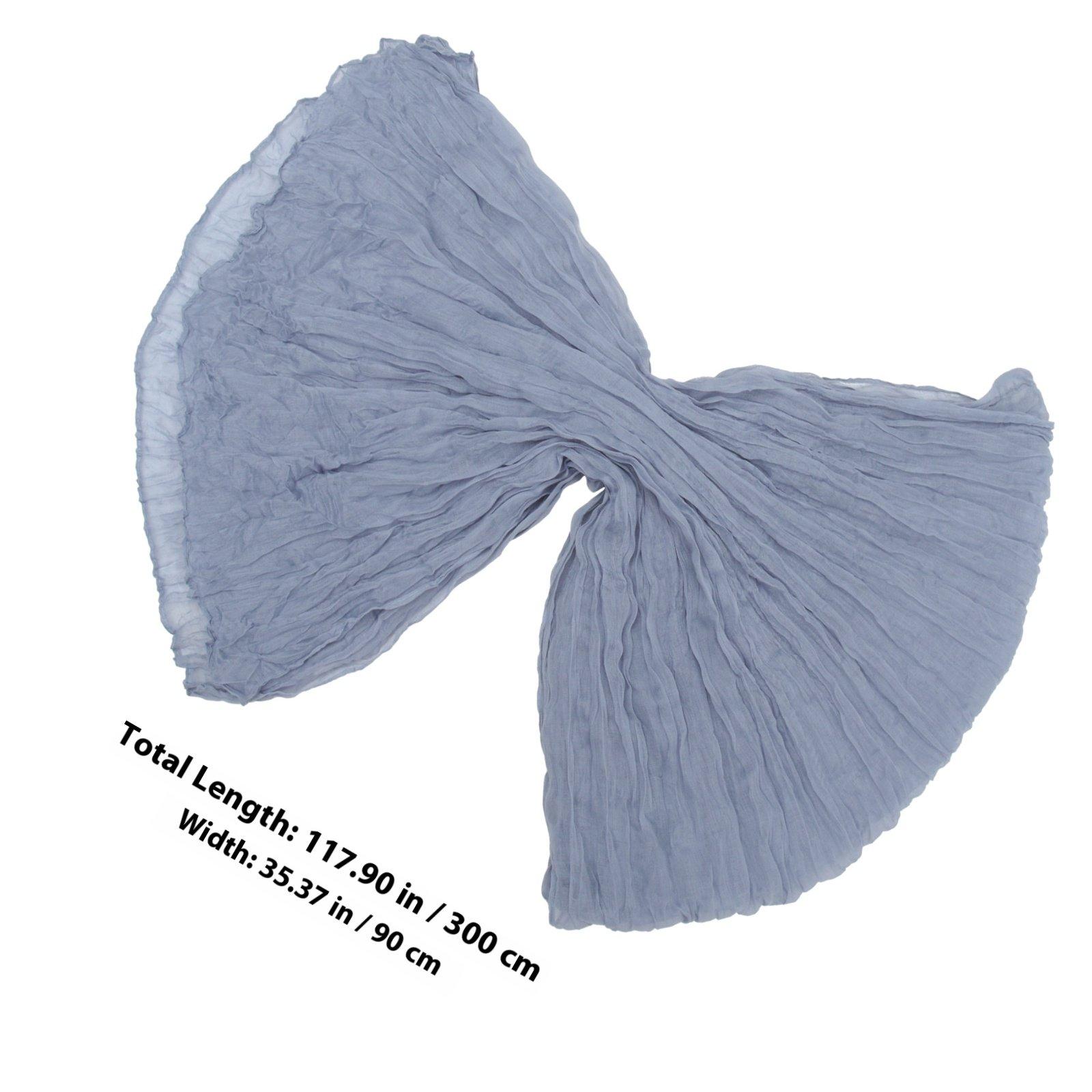 

Bohemian Style Long Cheesecloth Table Runner Rustic Party Wedding Dining Room Table Decor Gauze Tablecloth Romantic Home Buffet синий