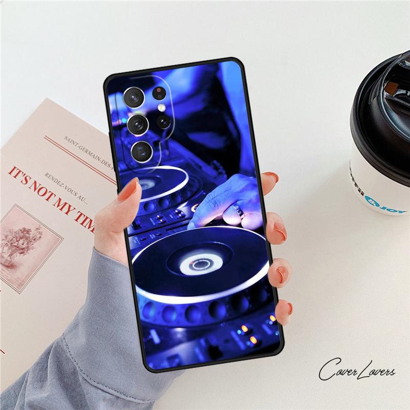 Vinyl DJ Record Art Phone Case For Samsung Galaxy S24 S25 S23 S22 Ultra Note 10 20 Plus S20 S21 FE Cover